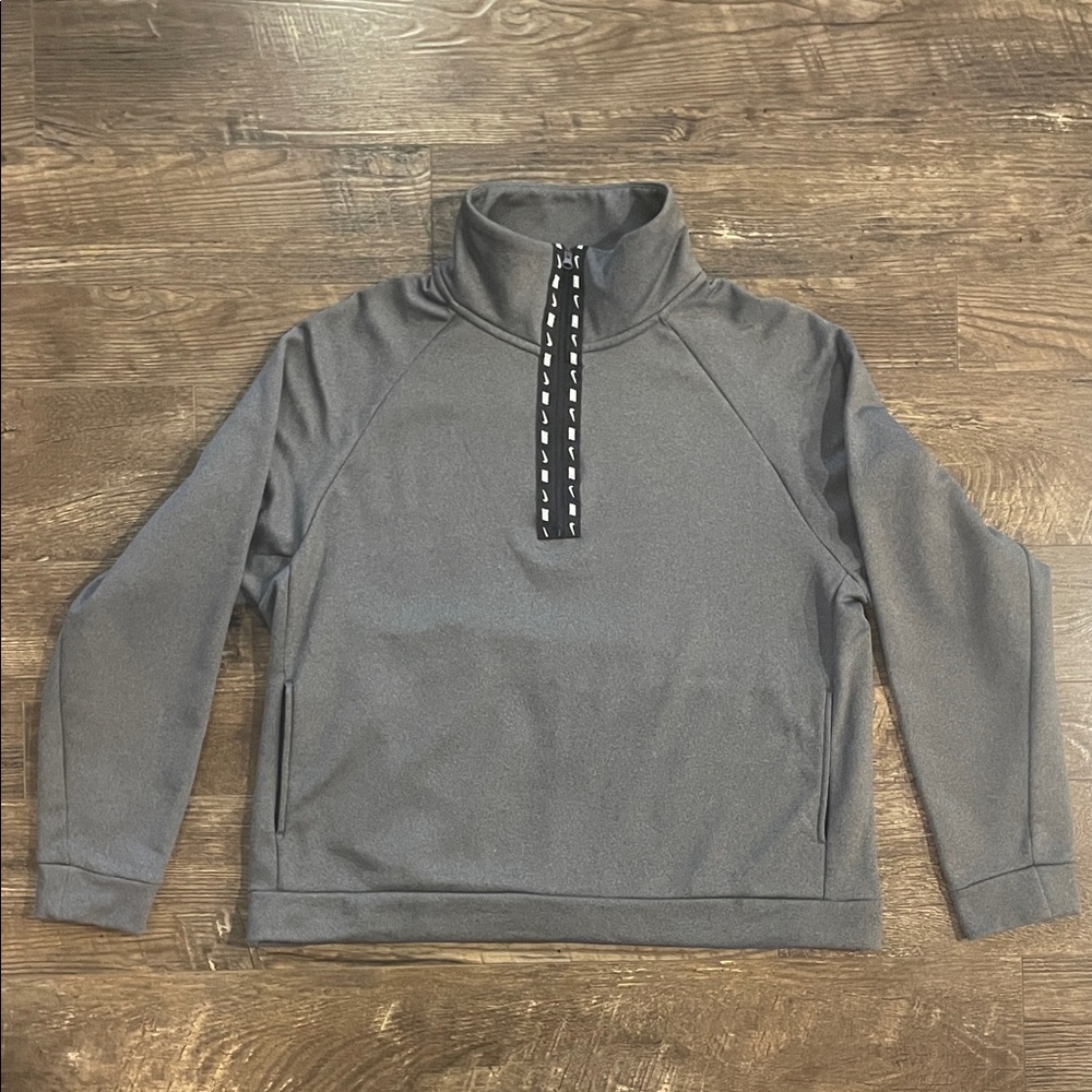 Nike Therma-FIT Half-zip Gray and‎ Black Pullover Size Large